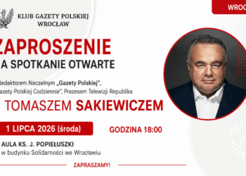 Tomasz Sakiewicz spotka się z mieszkańcami Wrocławia. Zaprasza Klub „Gazety Polskiej”