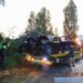 Pijany Ukrainiec z zakazem prowadzenia rozbił auto pod Wrocławiem. Jedna z pasażerek jechała w bagażniku