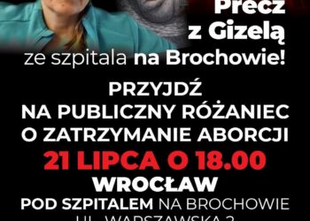 Modlitwa i kontrmanifestacja przed szpitalem na Brochowie. Spór wokół zatrudnienia ginekolog Gizeli Jagielskiej
