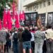 Pikieta przed szpitalem na Brochowie. Protest przeciw planowanemu zatrudnieniu Gizeli Jagielskiej