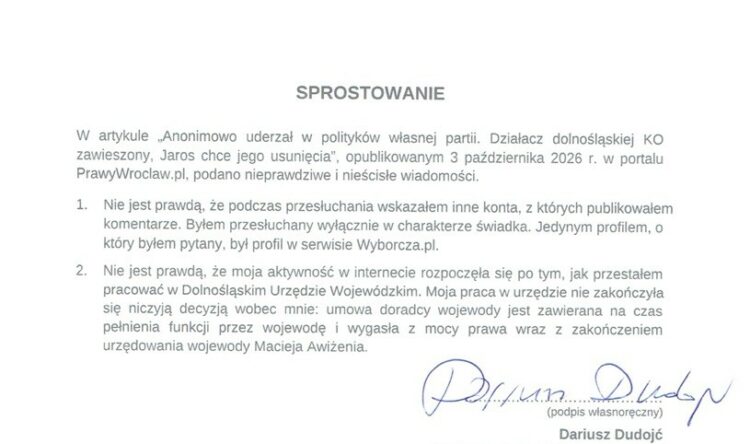 Sprostowanie